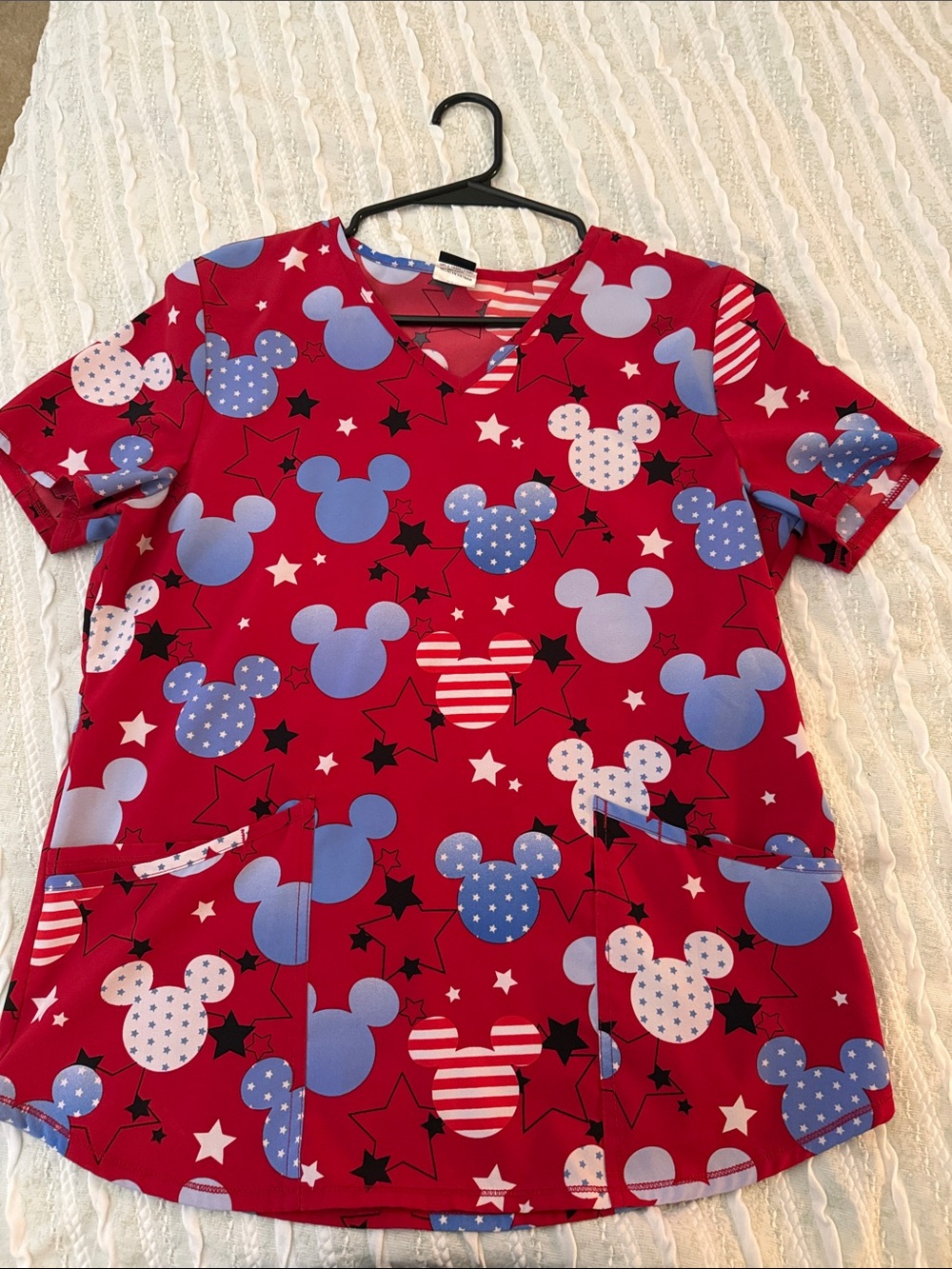 Mickey scrub top